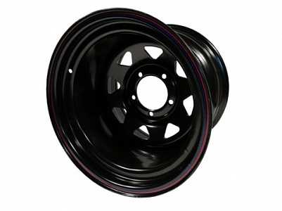 Диск колесный стальной штампованный ORW 95B, 5x139.7, 16x12, ET-55, ЦО 110, черный