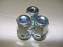Гайка M12x1,5 хром конус высота 34мм. закрытая ключ 21мм.